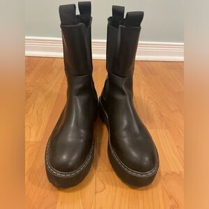 Mid Calf Lug Boots